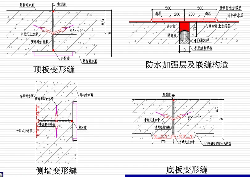 华南热作学院变形缝防水